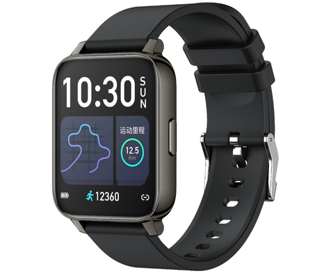 Silica Strap P36 Metal Body Sport Smart Bracelet 1.28 Inch HD Screen