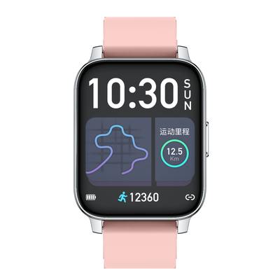 Silica Strap P36 Metal Body Sport Smart Bracelet 1.28 Inch HD Screen