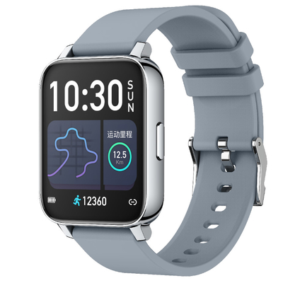 Silica Strap P36 Metal Body Sport Smart Bracelet 1.28 Inch HD Screen